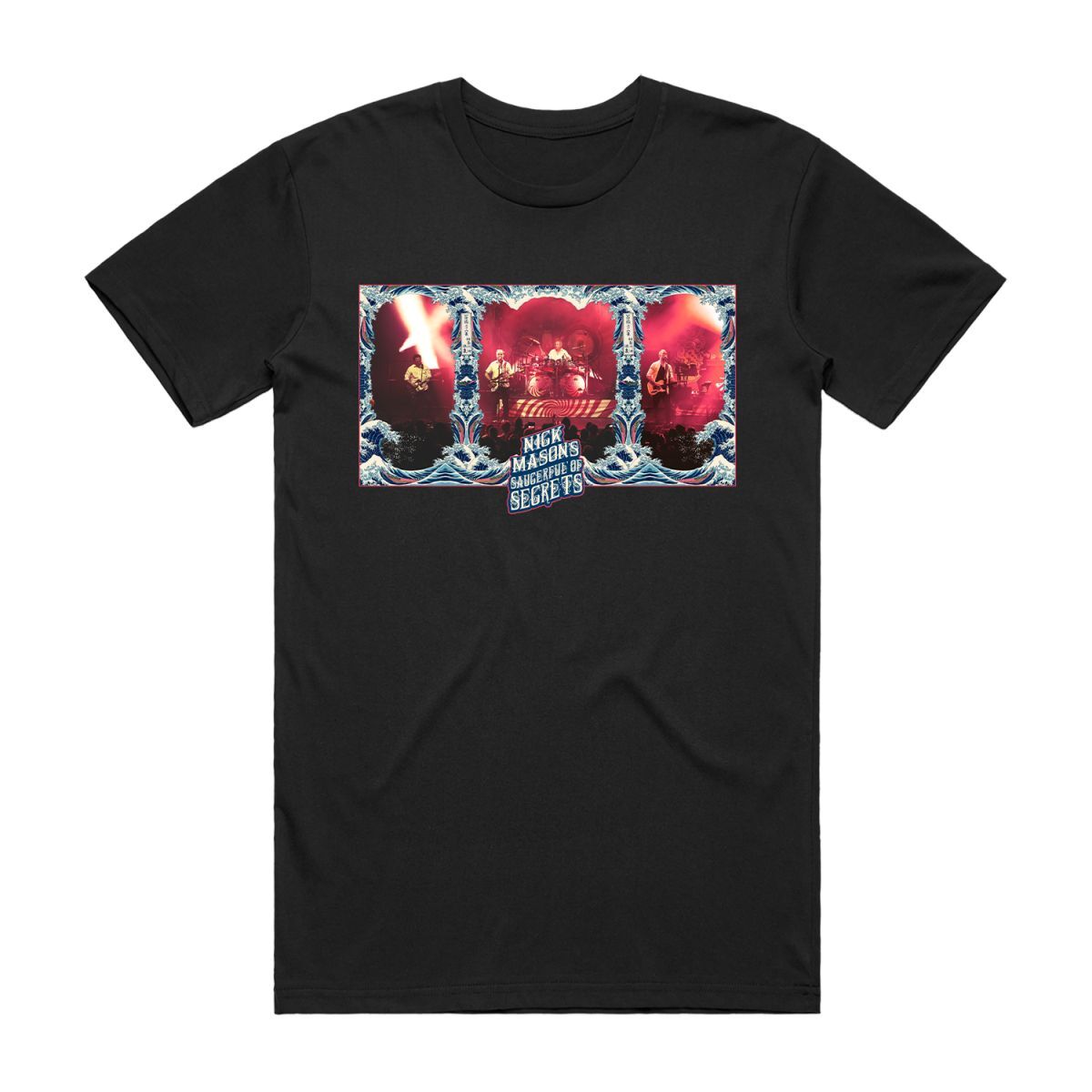 Hokusai Wave Band Photo T-Shirt