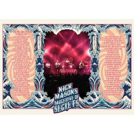 Nick Mason's Echoes Tour 2022 Hokusai Wave Poster
